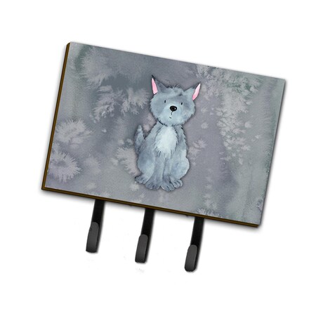 Carolines Treasures Wolf Watercolor Leash or Key Holder BB7398TH68